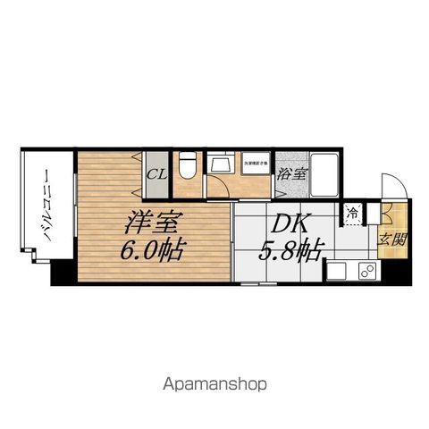 地下鉄谷町線 谷町六丁目駅 徒歩4分 10階建 築19年の間取り写真