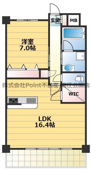 南海本線 難波駅 徒歩8分 10階建 築13年の間取り写真