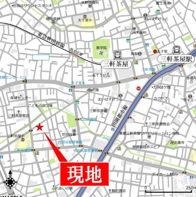 東急田園都市線 三軒茶屋駅 徒歩8分 4階建 新築の外観写真