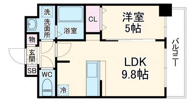 プレサンス扇町駅前の間取り写真