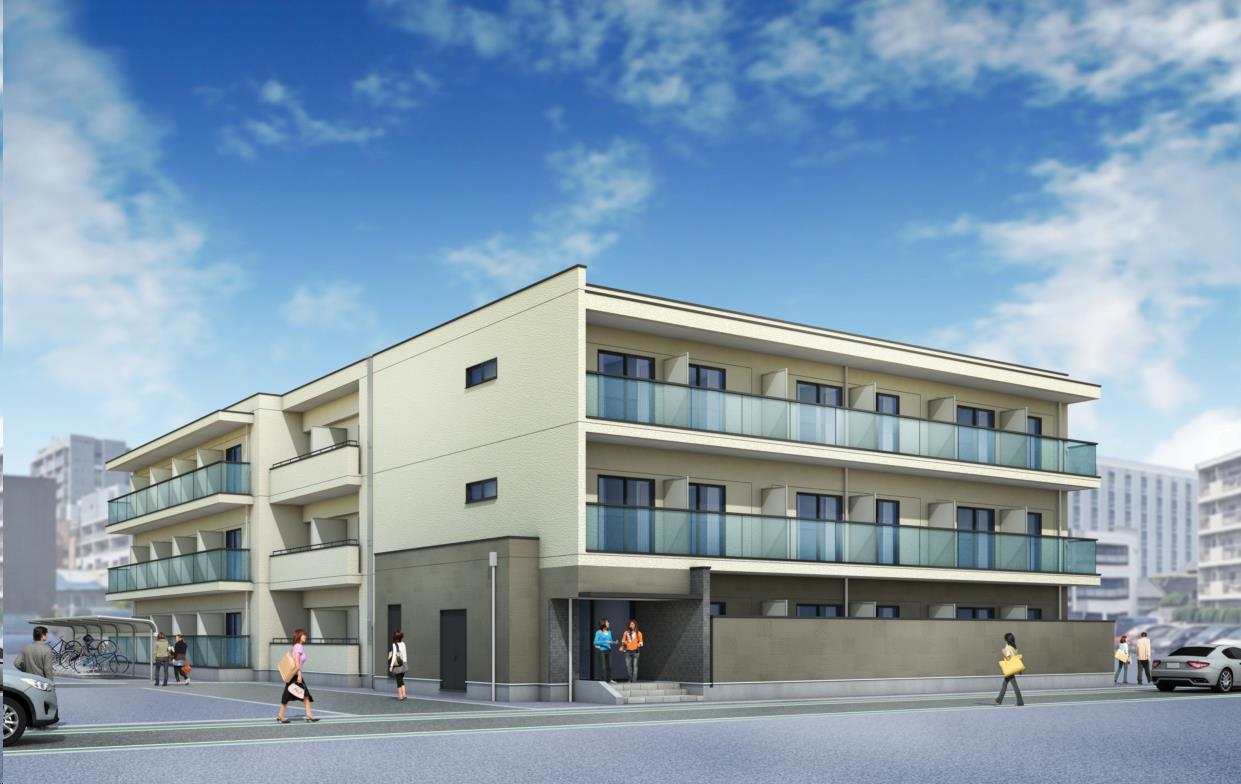 建物外観　「アーバンハイツ東八番丁」完成予想パース