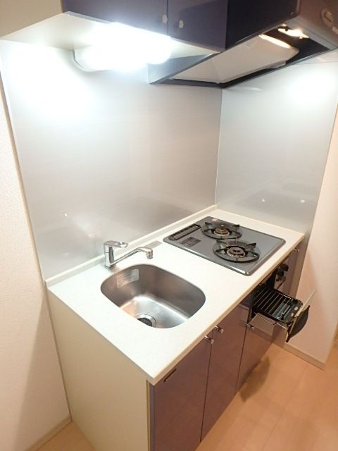 キッチン　グリル付2口キッチン/システムキッチン