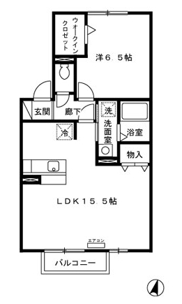 大府市柊山町のアパートの間取り