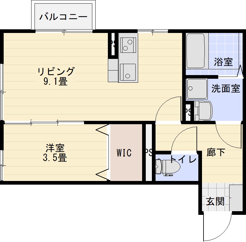 ウィルモア柳田の間取り