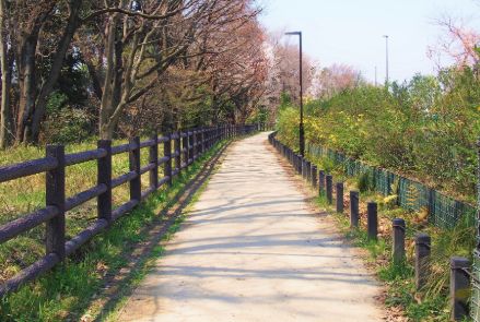 公園　玉川上水緑道（公園）まで418m