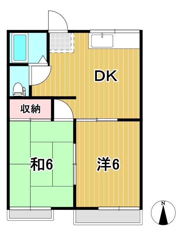 フラワーハイツＡの間取り