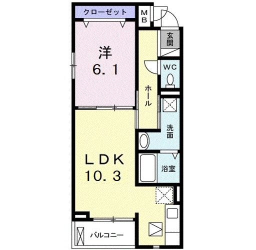 シャンクレールリゥの間取り