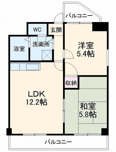 名古屋市名東区亀の井のマンションの間取り