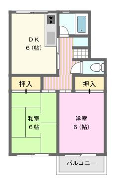 【コーポ伊藤の間取り】