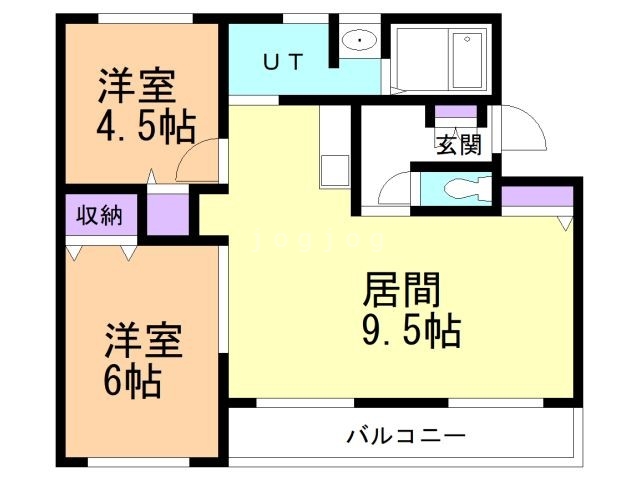 マンション鹿内の間取り