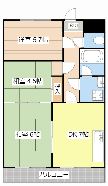 中央ハイツエクセレンスの間取り