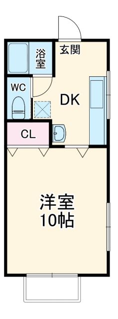 愛知県大府市月見町１（アパート）の賃貸物件の間取り