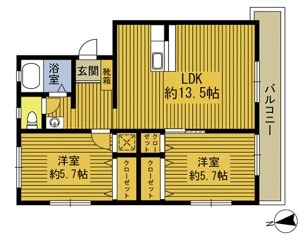 生野ハイツの間取り