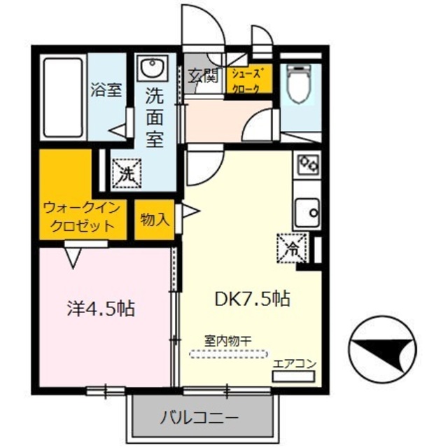 フェリーチェ小雑賀　A棟の間取り