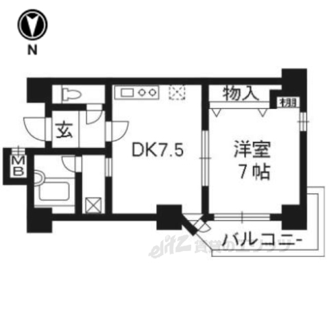 【ダイアパレス西大路御池の間取り】