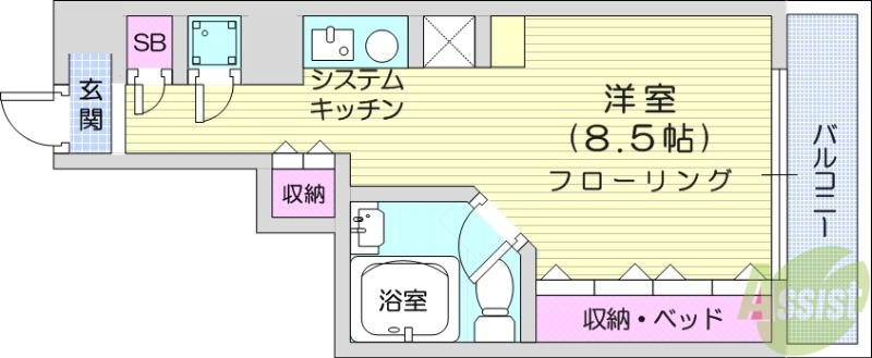 ラ・パルフェ・ド・国見の間取り