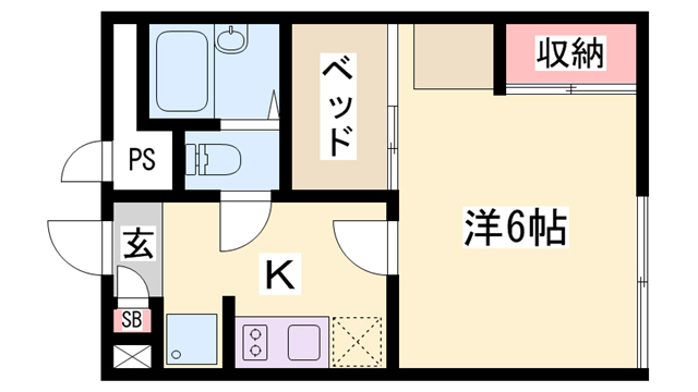 レオパレス睦の間取り