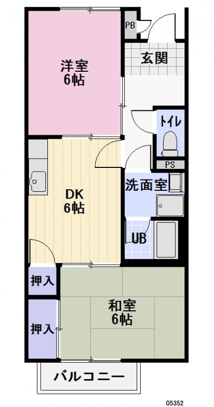 フラワーコーポＳＡＥの間取り