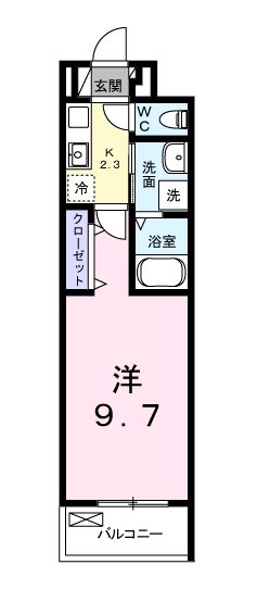 羽村市栄町のアパートの間取り