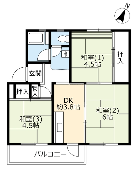 【ＵＲ橿原の間取り】