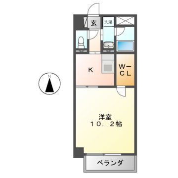 名古屋市中川区柳瀬町のマンションの間取り