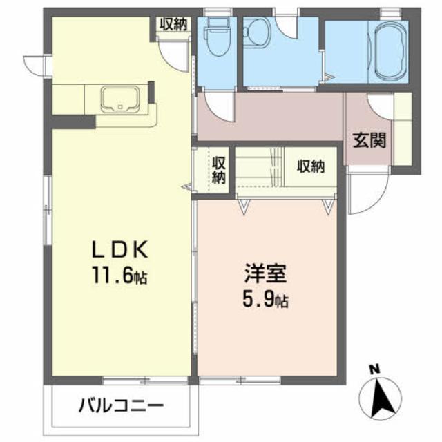 グリ－ンヒルズ荒巻Ａの間取り