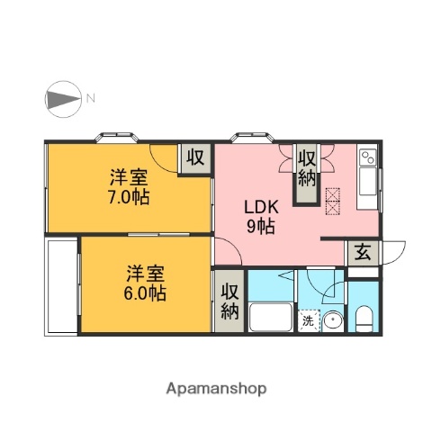 コーシュ箕輪１_間取り_0