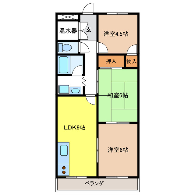 ファミールうすずみの間取り