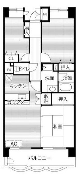 【江東区潮見のマンションの間取り】