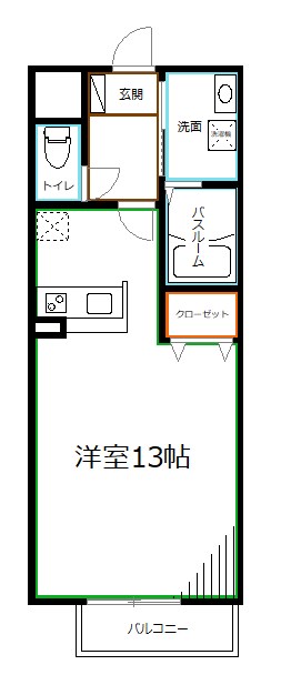 シャン・ド・フルールBの間取り