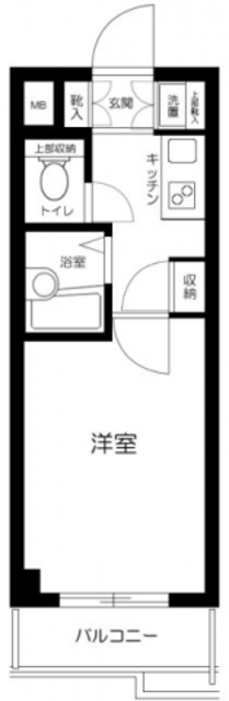 中野区本町のマンションの間取り