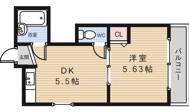 箕面コスモビルの間取り