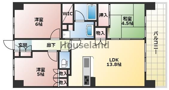 シャルマンフジ和歌山駅前グランピークの間取り