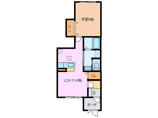 フラン　アルカンシエルの間取り