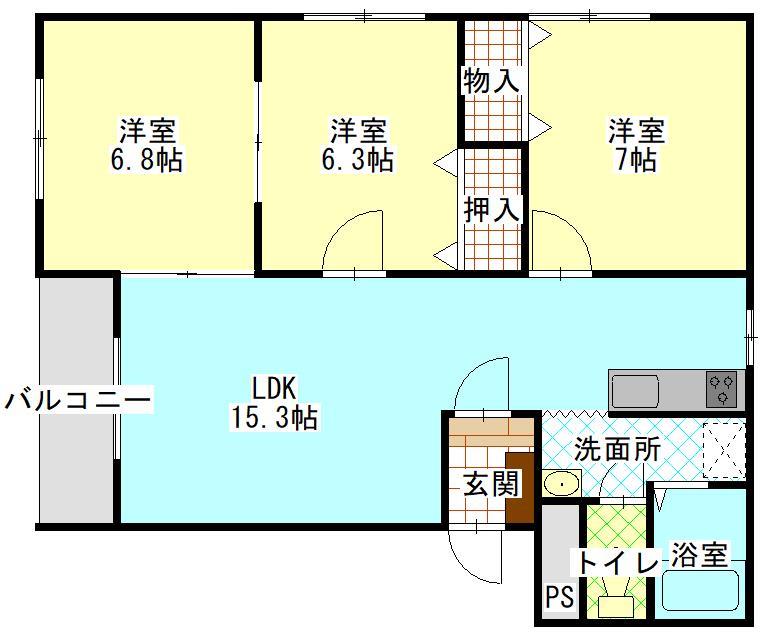 マンションプレステージの間取り