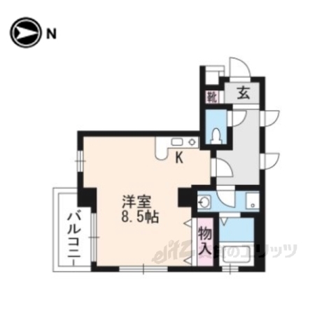 ライオンズマンション京都東堀川の間取り