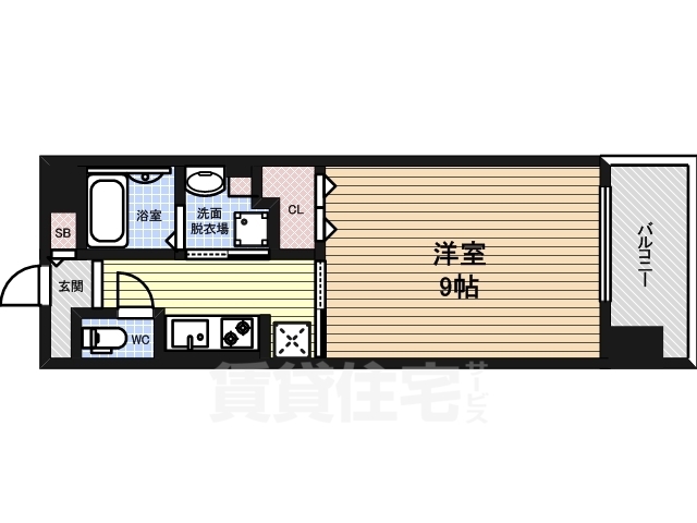 名古屋市西区花の木のマンションの間取り