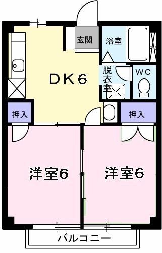 蓮田市大字川島のアパートの間取り