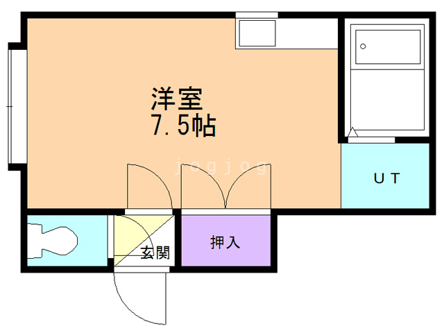 札幌市白石区本郷通のアパートの間取り