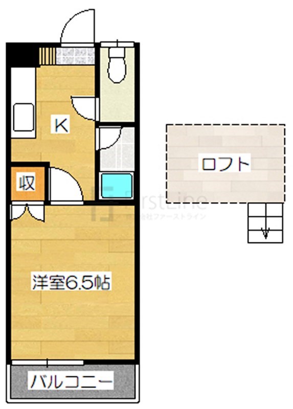 エルメゾン二日市　Ａ棟の間取り