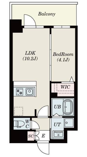 S-RESIDENCE東三国amanteの間取り