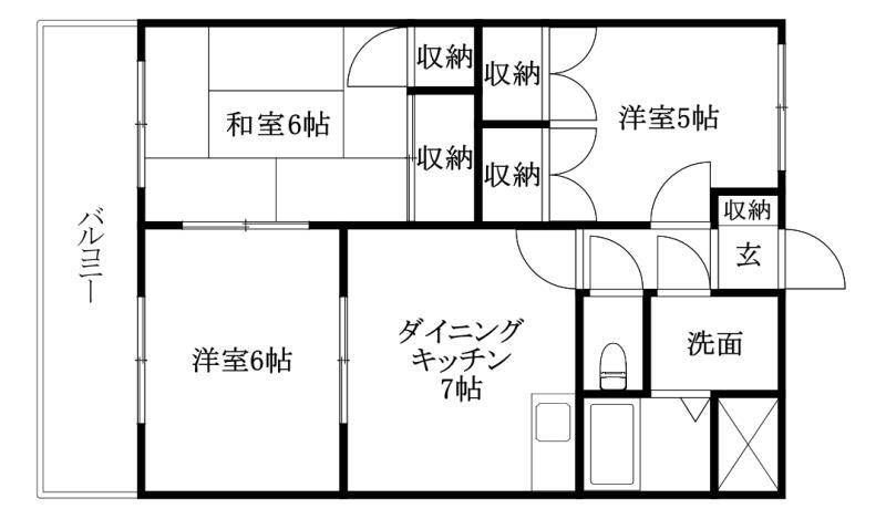 ラフォーレ鷹の子の間取り