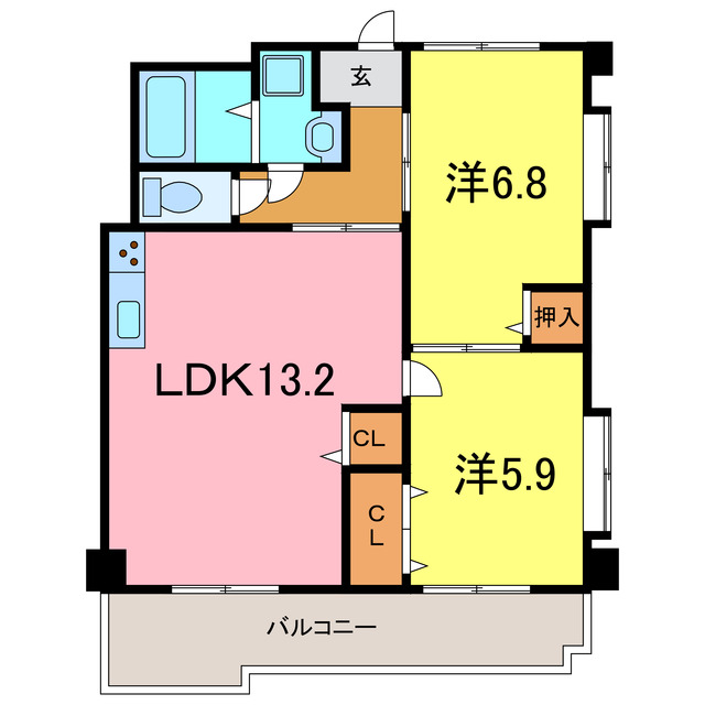 高浜ロイヤルハイムの間取り