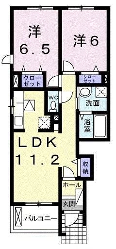 テンプラードナゴミαの間取り