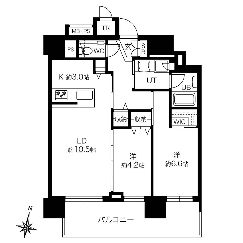 ブランシエラ札幌桑園の間取り