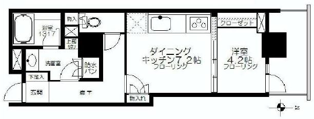 コスモポリス品川の間取り