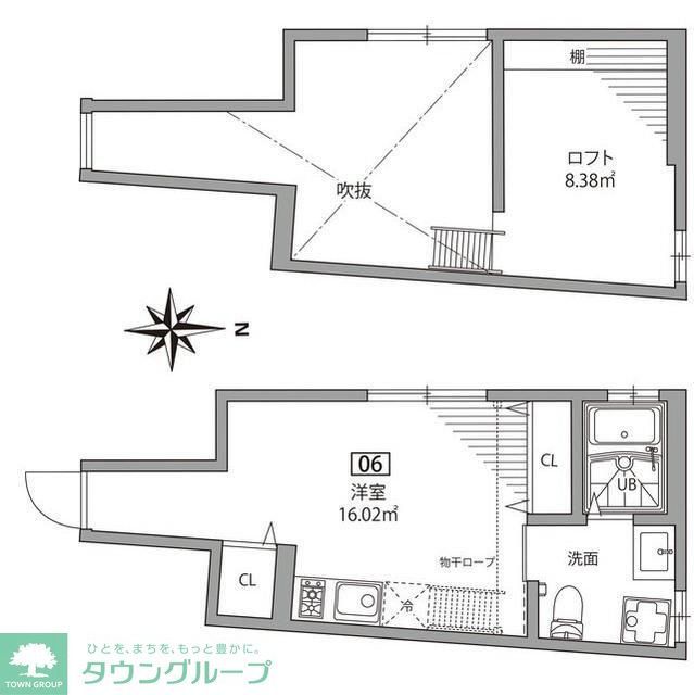 品川区西品川のアパートの間取り