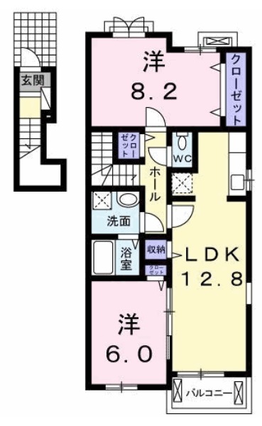 ロータス南島田Ｃの間取り