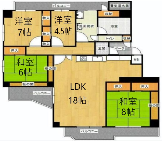 神戸元町ハイツの間取り