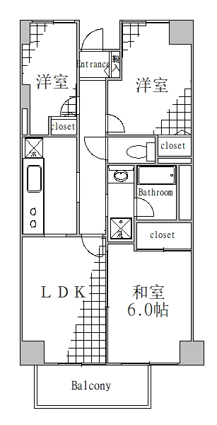 墨田区京島のマンションの間取り